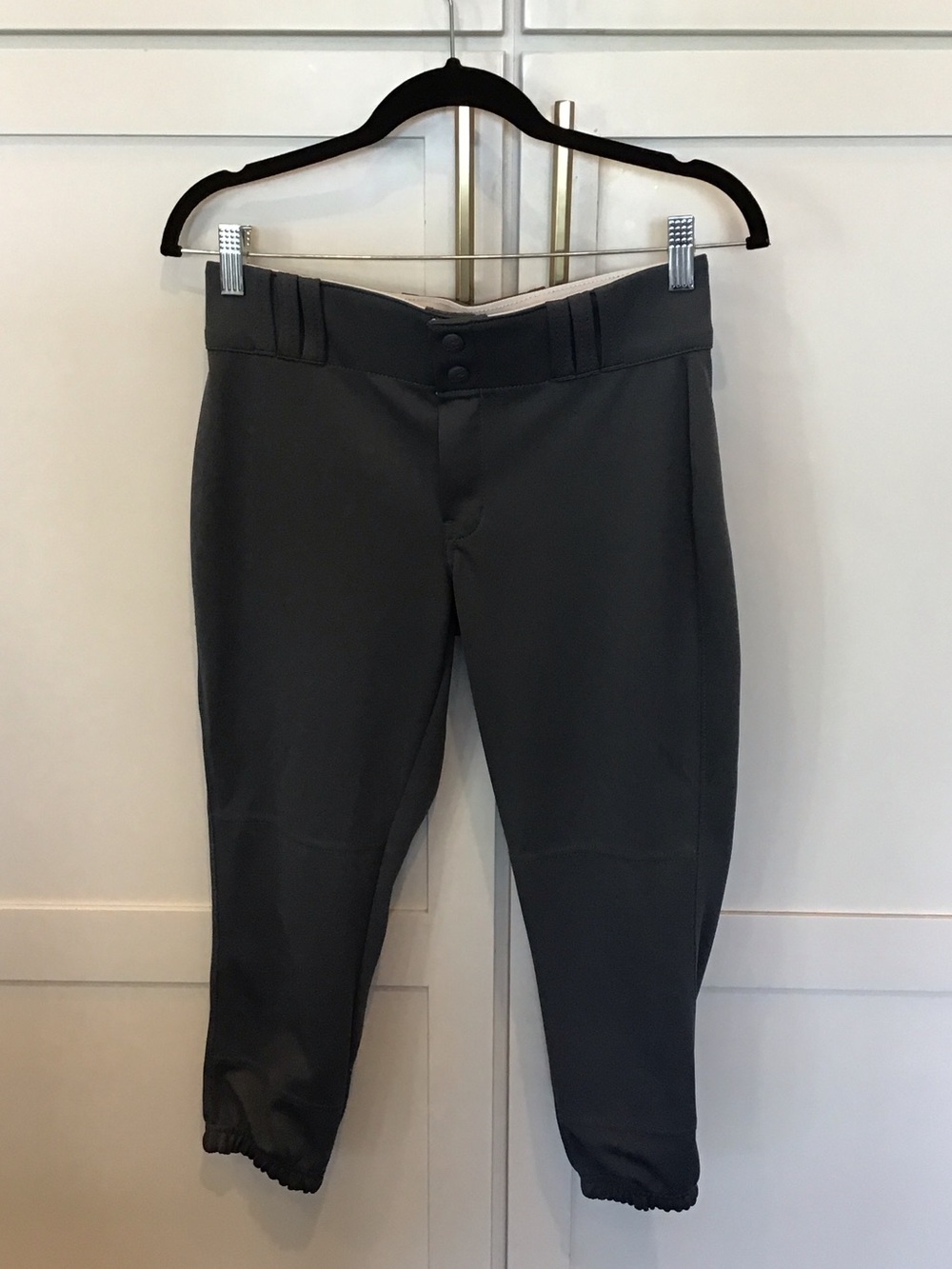 Men's Dark Gray Athletic Joggers with Elastic Ankles